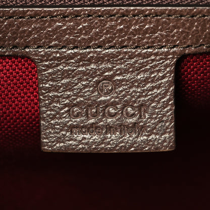 Gucci GG Supreme Monogram Textured Dollar Calfskin Medium Detail Tote Beige Ebony New Acero 5 of 11