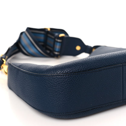 Prada Vitello Daino Zippered Messenger Hobo Baltico 7 of 8