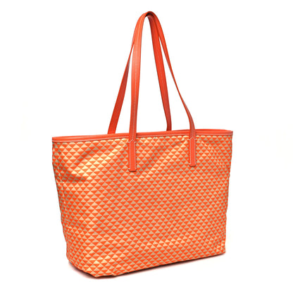 Prada Re-Nylon Saffiano Triangolo Symbole Shopping Tote Orange 3 of 11