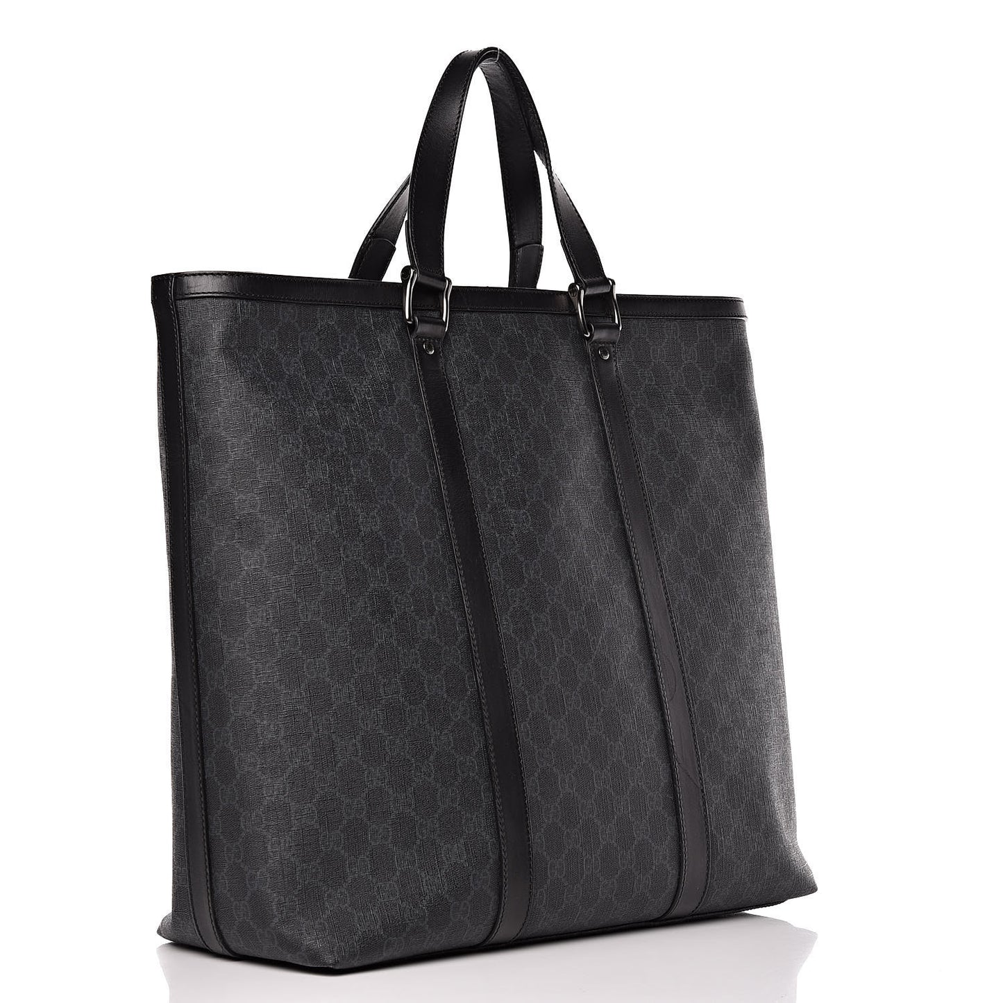 GG Supreme Monogram Tote Black Grey