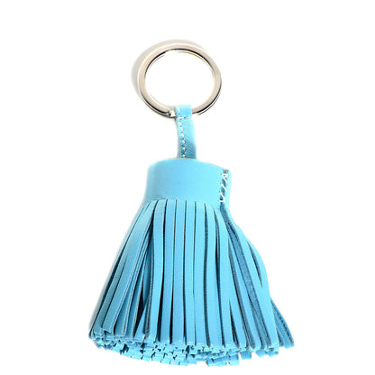 Hermes Milo Lambskin Carmen Tassel Key Holder Celeste 1 of 5