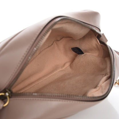 Gucci Calfskin Matelasse Small GG Marmont Chain Shoulder Bag Porcelain Rose 5 of 7