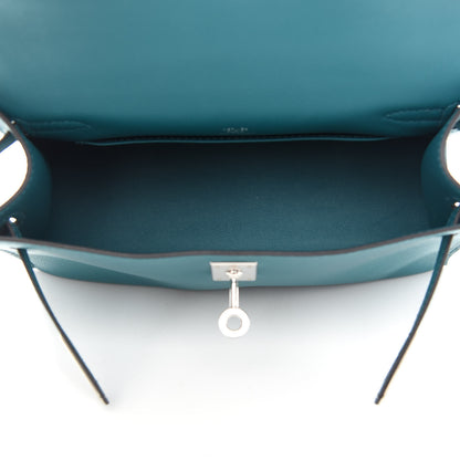 Hermes Swift Kelly Pochette Clutch Vert Bosphore 5 of 9