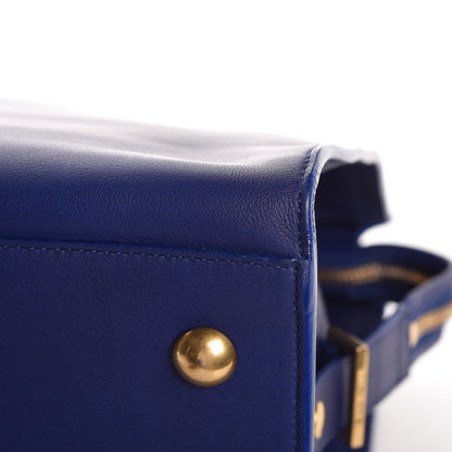 Saint Laurent Calfskin Medium Classic Y Cabas Navy 11 of 12