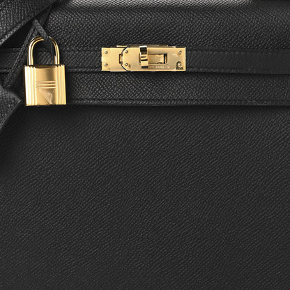 Hermes Epsom Kelly Sellier 25 Black 8 of 14