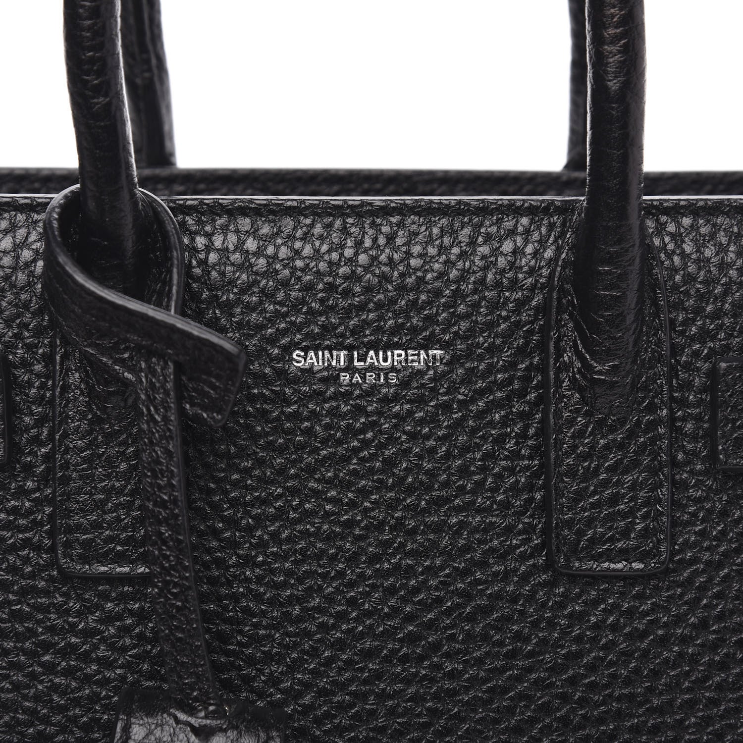 Saint Laurent Grained Calfskin Nano Sac De Jour Black 7 of 9