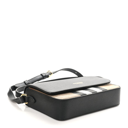 Burberry Grained Calfskin House Check Tartan Mix New Hampshire Black 3 of 8