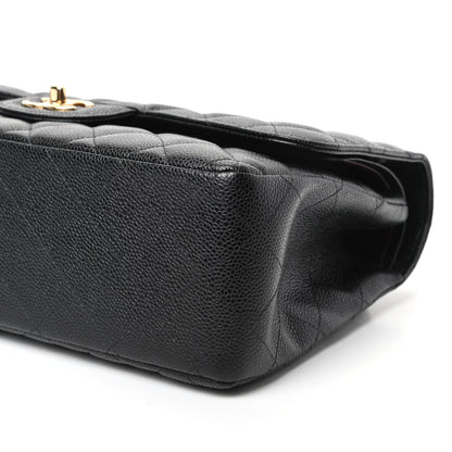 Chanel Caviar Quilted Jumbo Double Flap Black 9 of 9