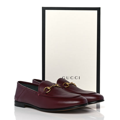Gucci Lambskin Womens Brixton Horsebit Loafers 39 Vintage Bordeaux 9 of 9