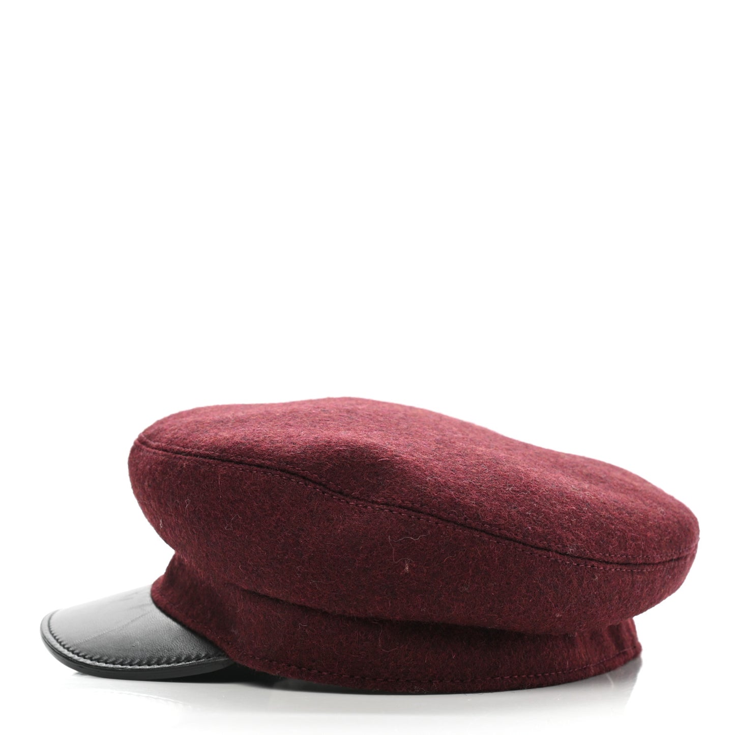 Glossy Lambskin Wool Womens Vauban Cap 56