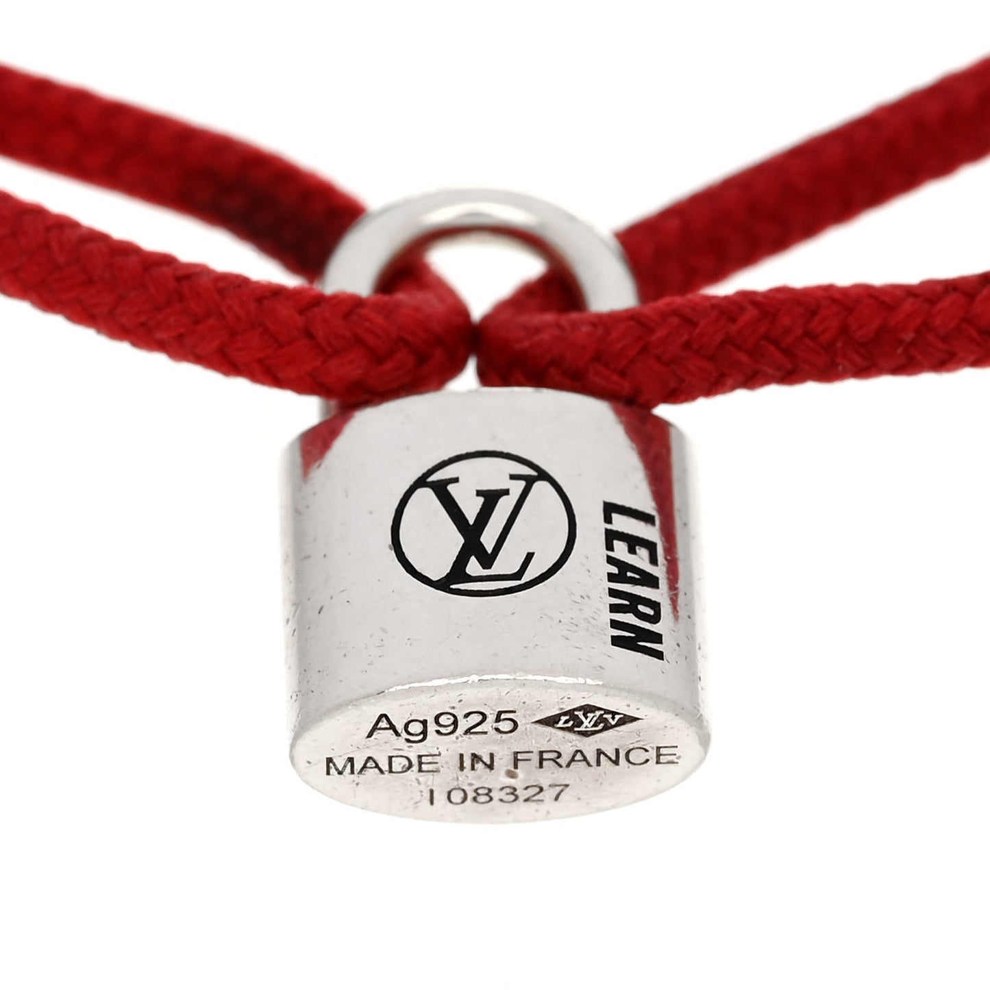 X UNICEF Sterling Silver Lockit Bracelet Red