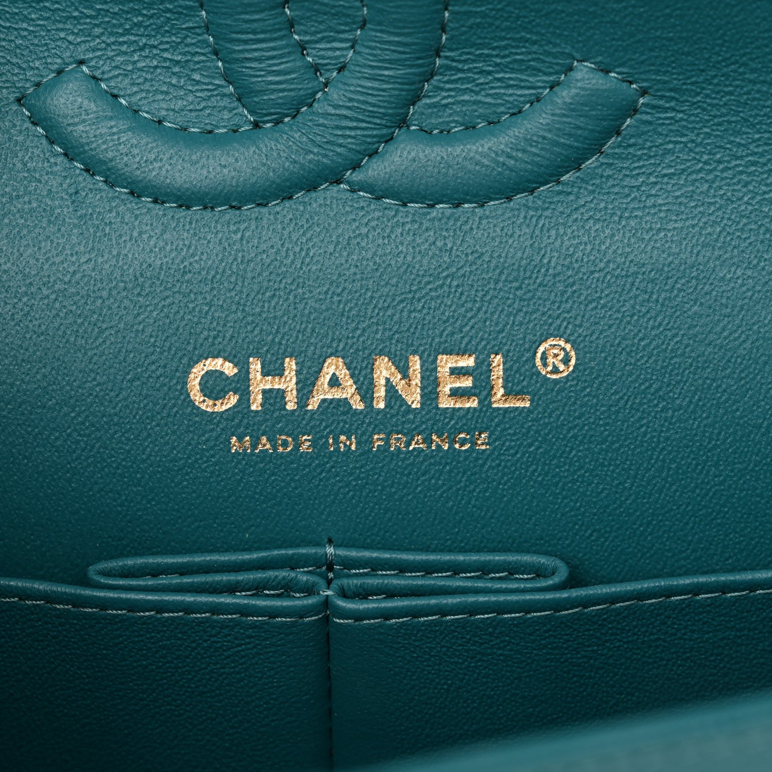 Chanel Caviar Quilted Small Double Flap Turquoise 6 of 12