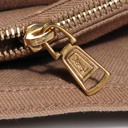 Saint Laurent Calfskin Canvas Medium Muse Two Black 8 of 9