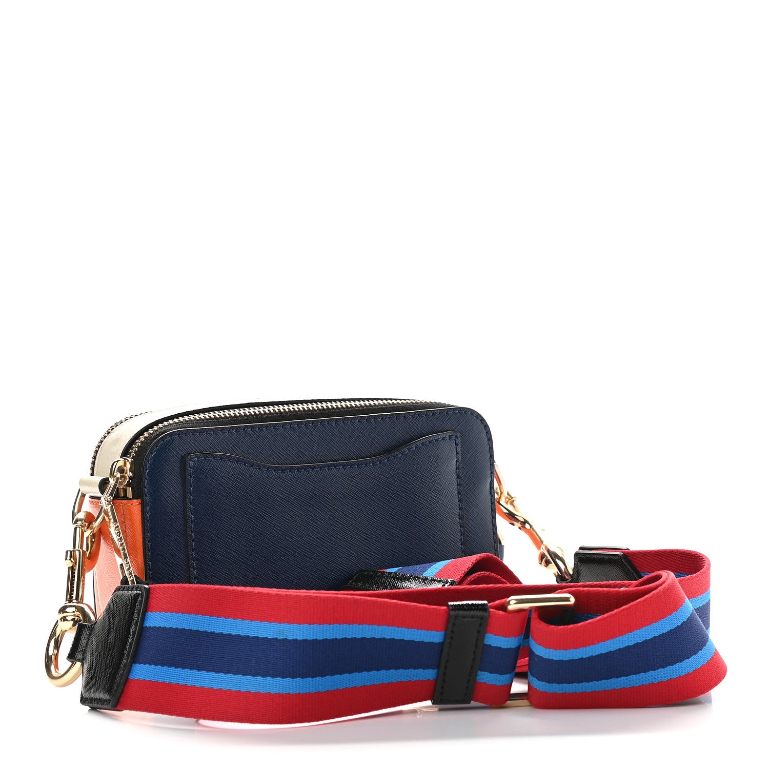 Marc Jacobs Saffiano Small Snapshot Camera Bag Navy Multicolor 2 of 10