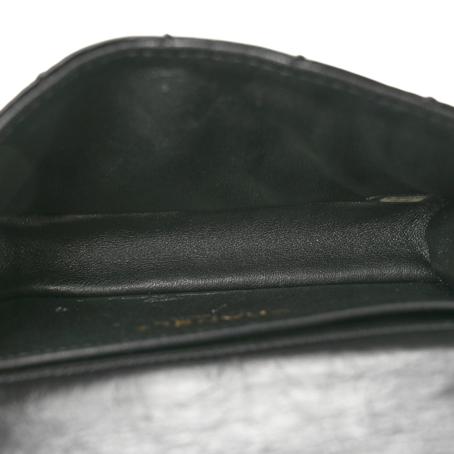 Aged Calfskin Quilted 2.55 Reissue Chain Waist Bag Black