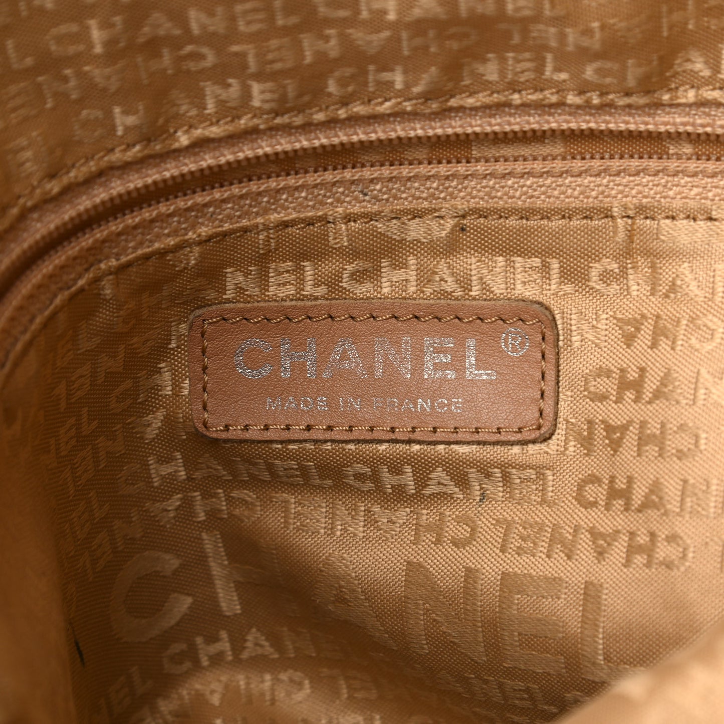 Lambskin Stitched Medium Ultimate Soft Tote Beige