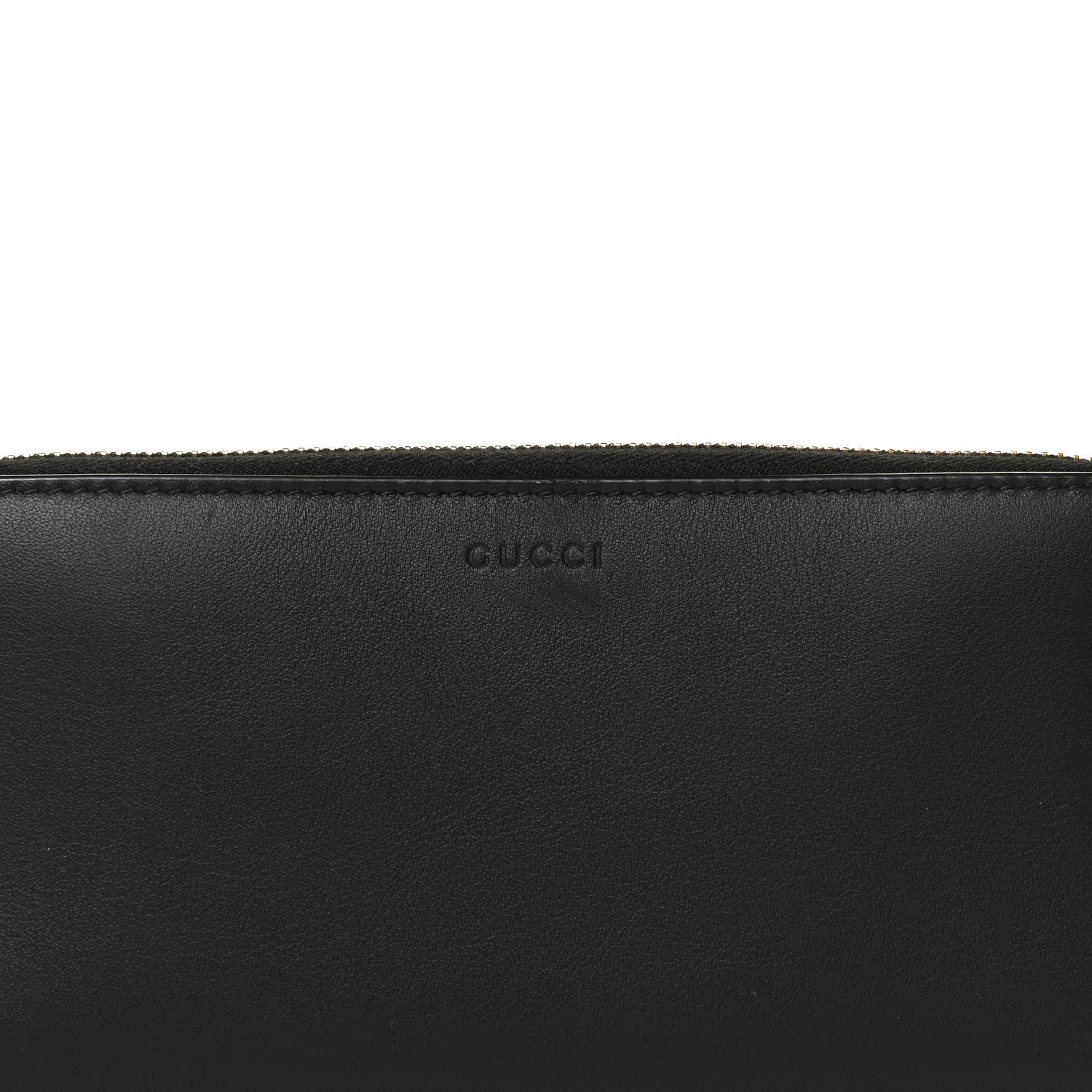 Gucci Calfskin Bamboo Round Zip Long Wallet Black 6 of 9