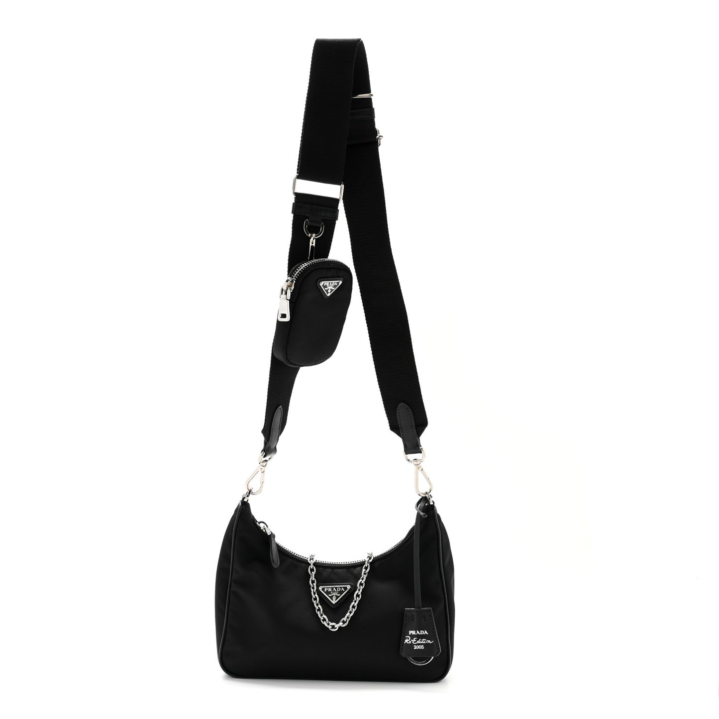Nylon Re-Edition 2005 Shoulder Bag Black