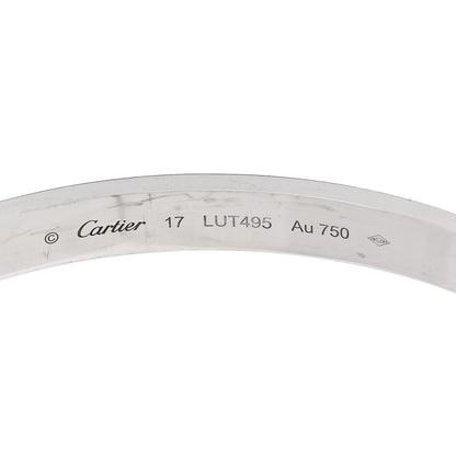 Cartier 18K White Gold LOVE Bracelet 17 4 of 6