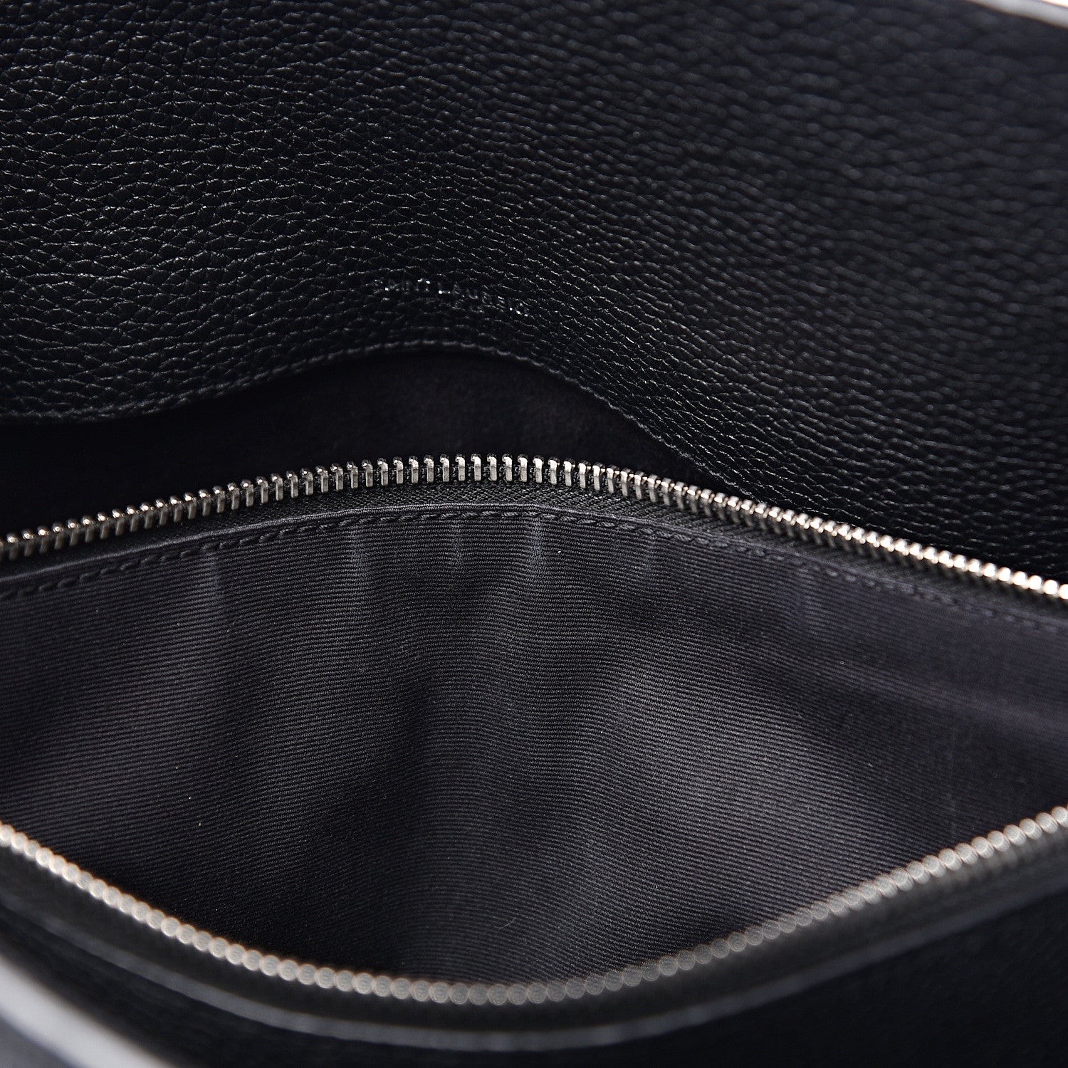 Saint Laurent Grained Calfskin Small Supple Sac De Jour Black 13 of 13