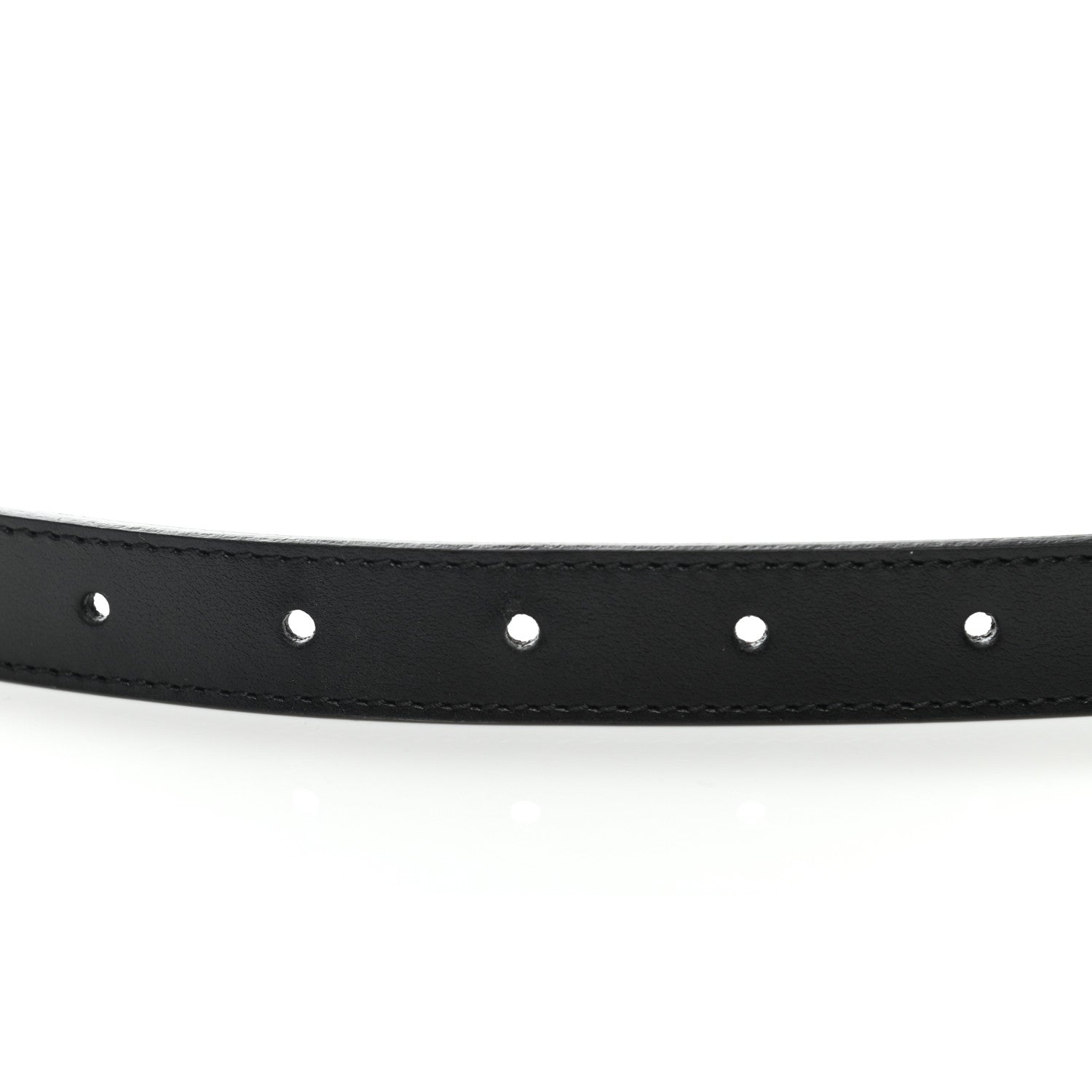 Gucci Plutone Calfskin Double G 20mm Belt 75 30 Black 4 of 5