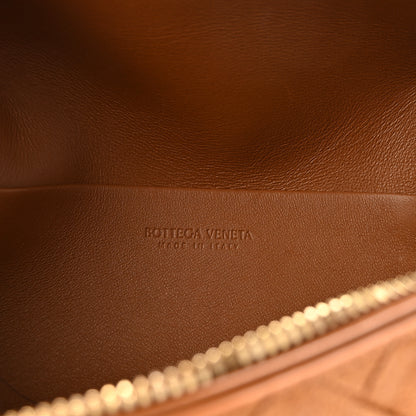 Bottega Veneta Suede Intrecciato Bang Bang Vanity Case Amber 6 of 9