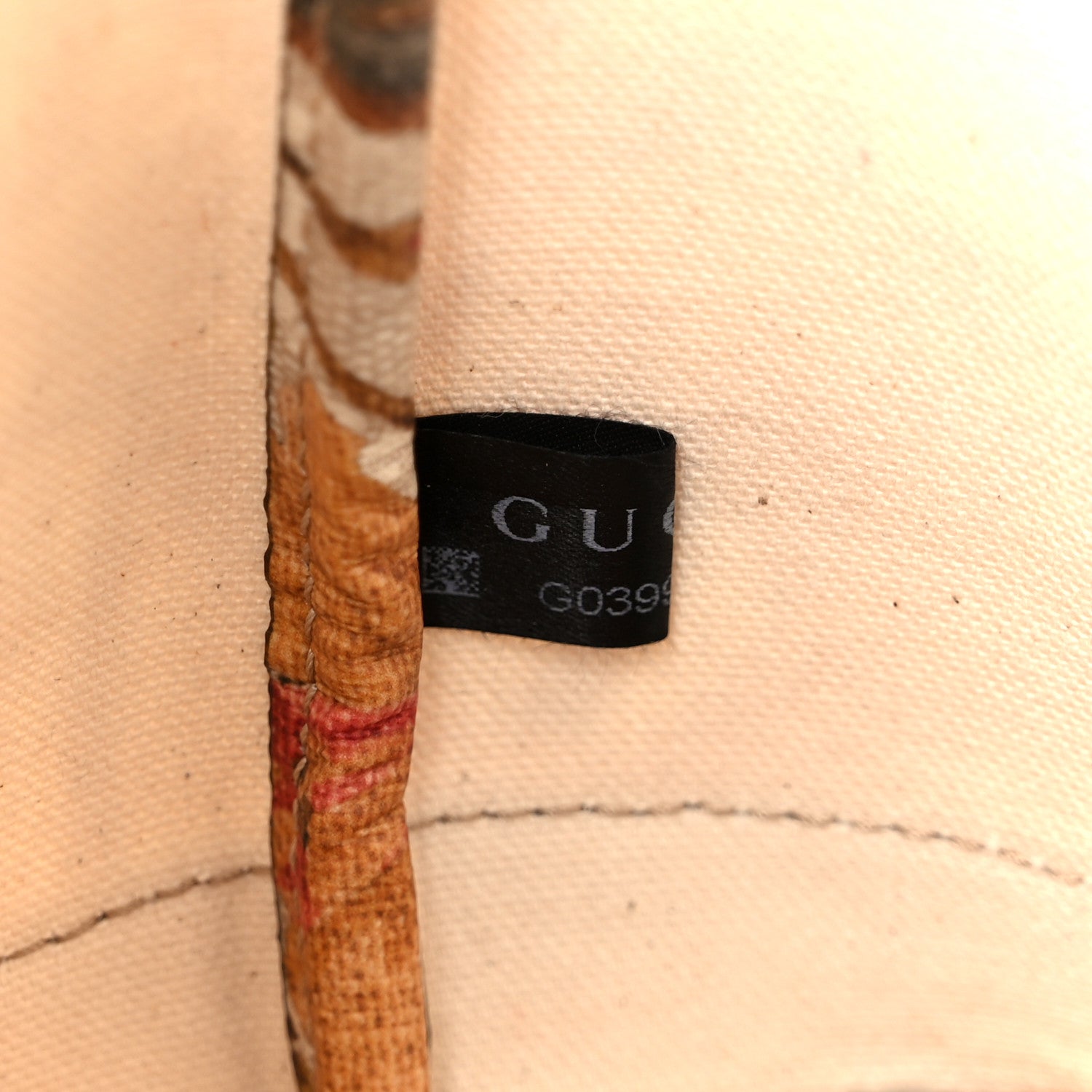 Gucci GG Supreme Monogram Water Flora Web Small Ophidia Tote Beige White Multicolor 8 of 11