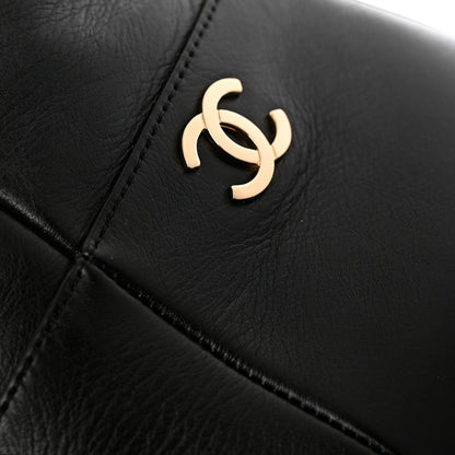 Chanel Calfskin CC Ankle Boots 38.5 Black 9 of 10