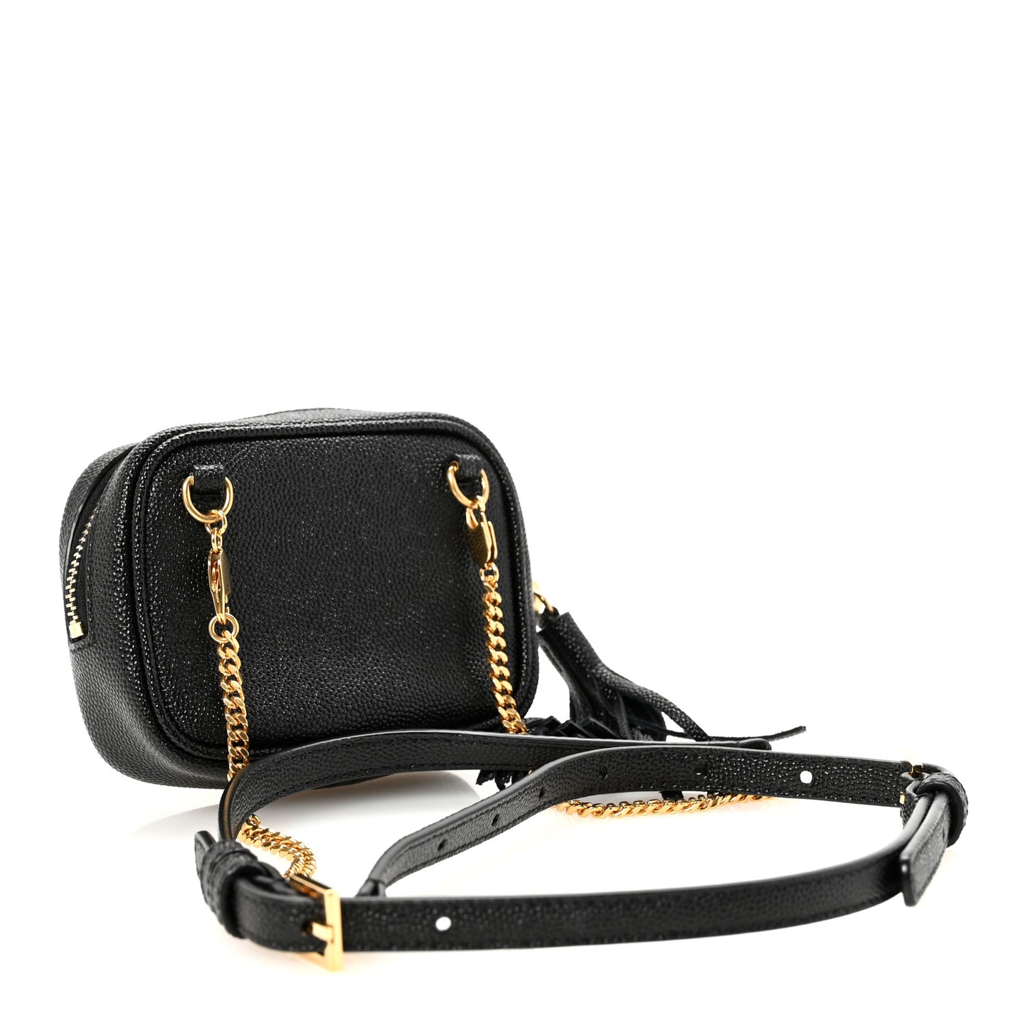 Grain De Poudre Matelasse Monogram Baby Lou Camera Bag Black