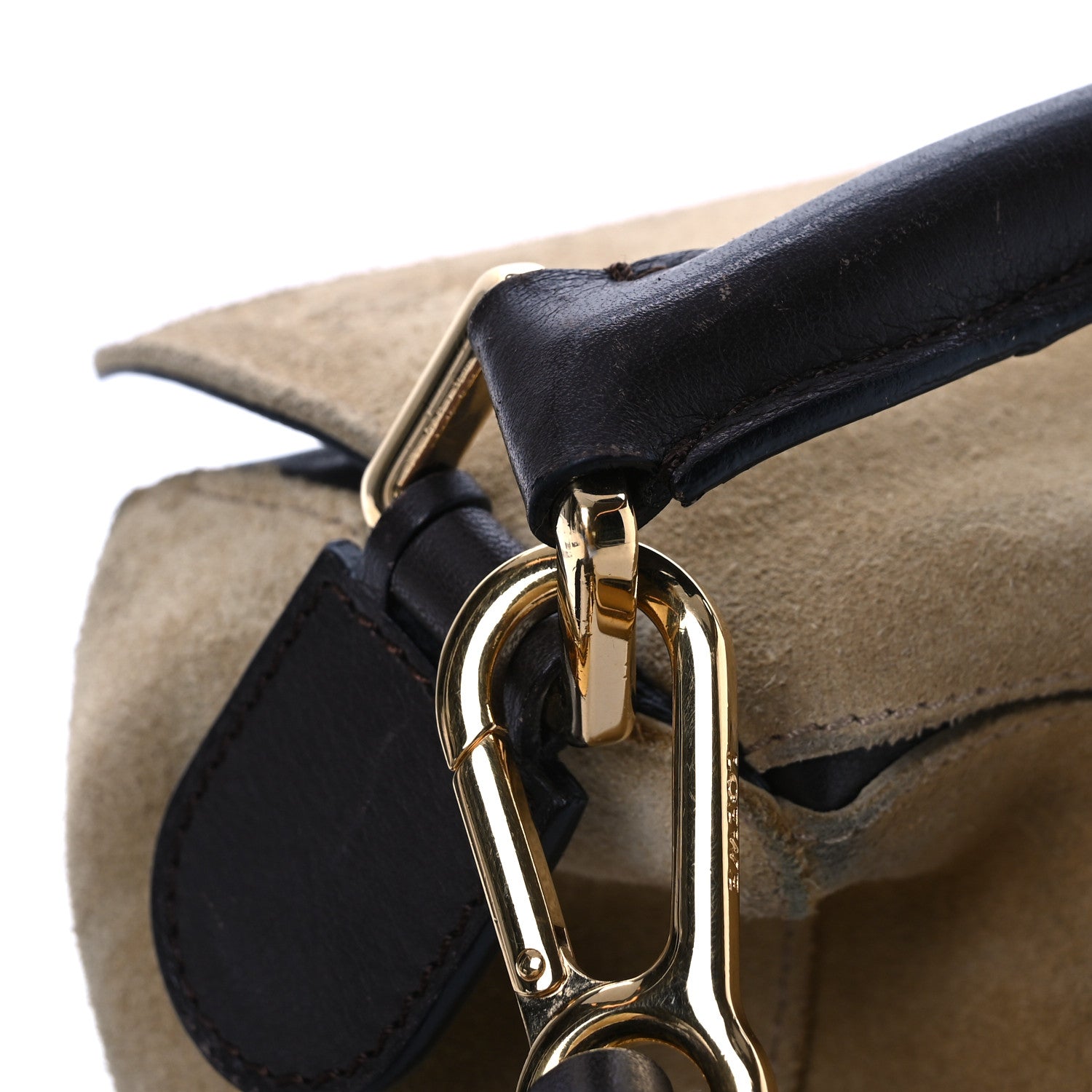 Loewe Suede Medium Puzzle Bag Gold 16 of 16