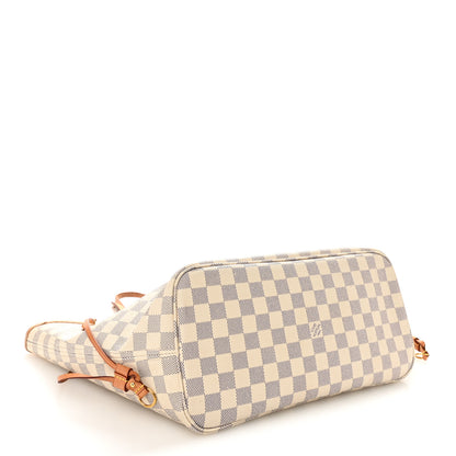 Louis Vuitton Damier Azur Neo Neverfull MM Rose Ballerine 5 of 15