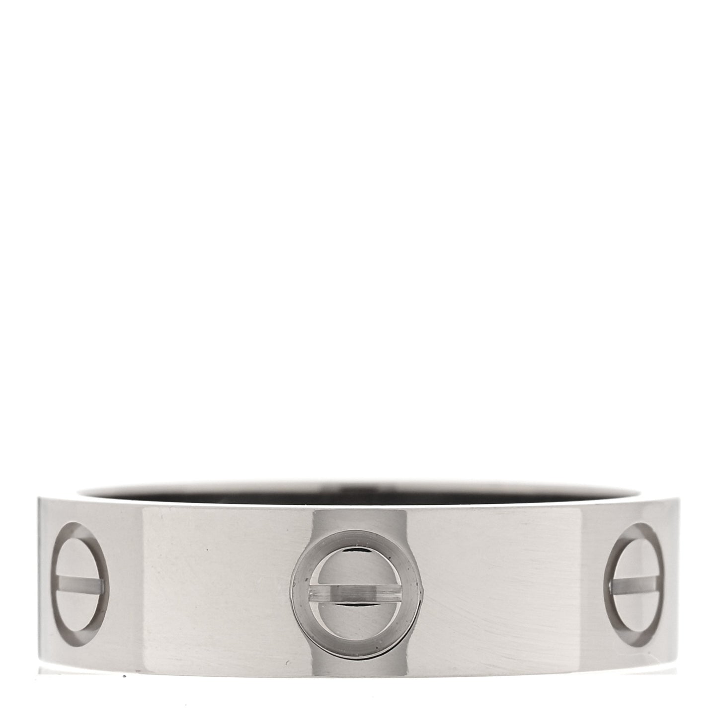 18K White Gold 5.5mm LOVE Ring 57 8