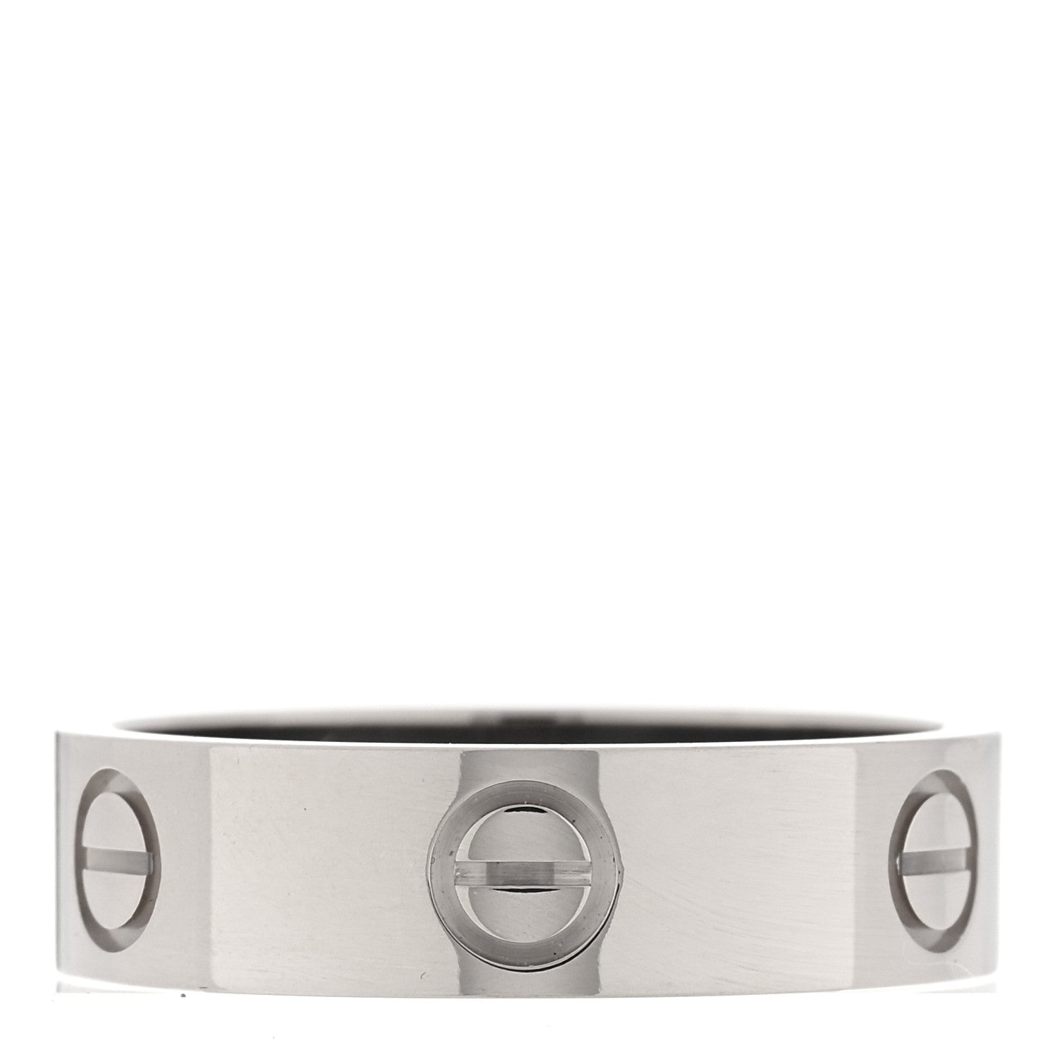 Cartier 18K White Gold 5.5mm LOVE Ring 57 8 3 of 5