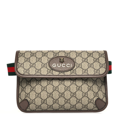 Gucci GG Supreme Monogram Neo Vintage Web Belt Bag Brown 1 of 15