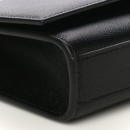 Saint Laurent Grain De Poudre Small Monogram Kate Satchel Black 5 of 10