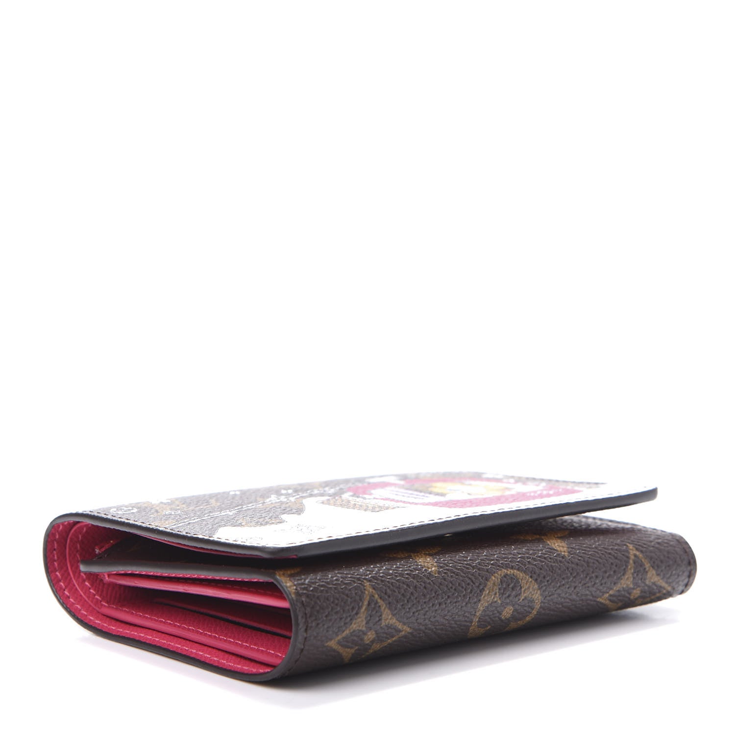 Louis Vuitton Monogram 2019 Christmas Animation Victorine Wallet Fuchsia 4 of 8