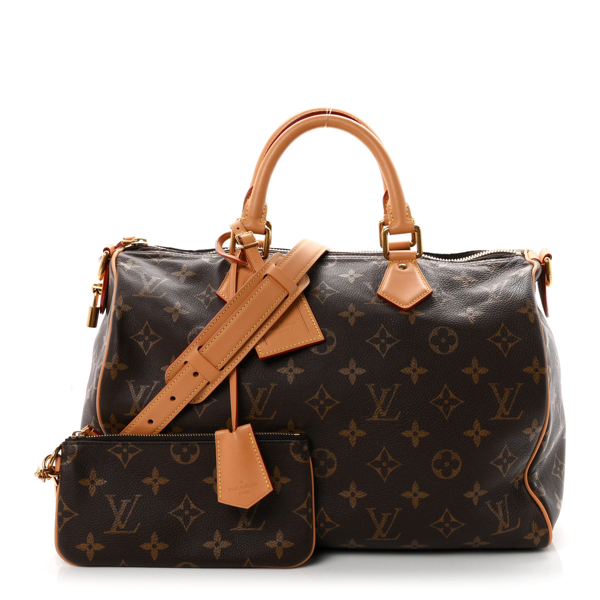 Louis Vuitton Calfskin Monogram Speedy P9 Bandouliere 40 3 of 10