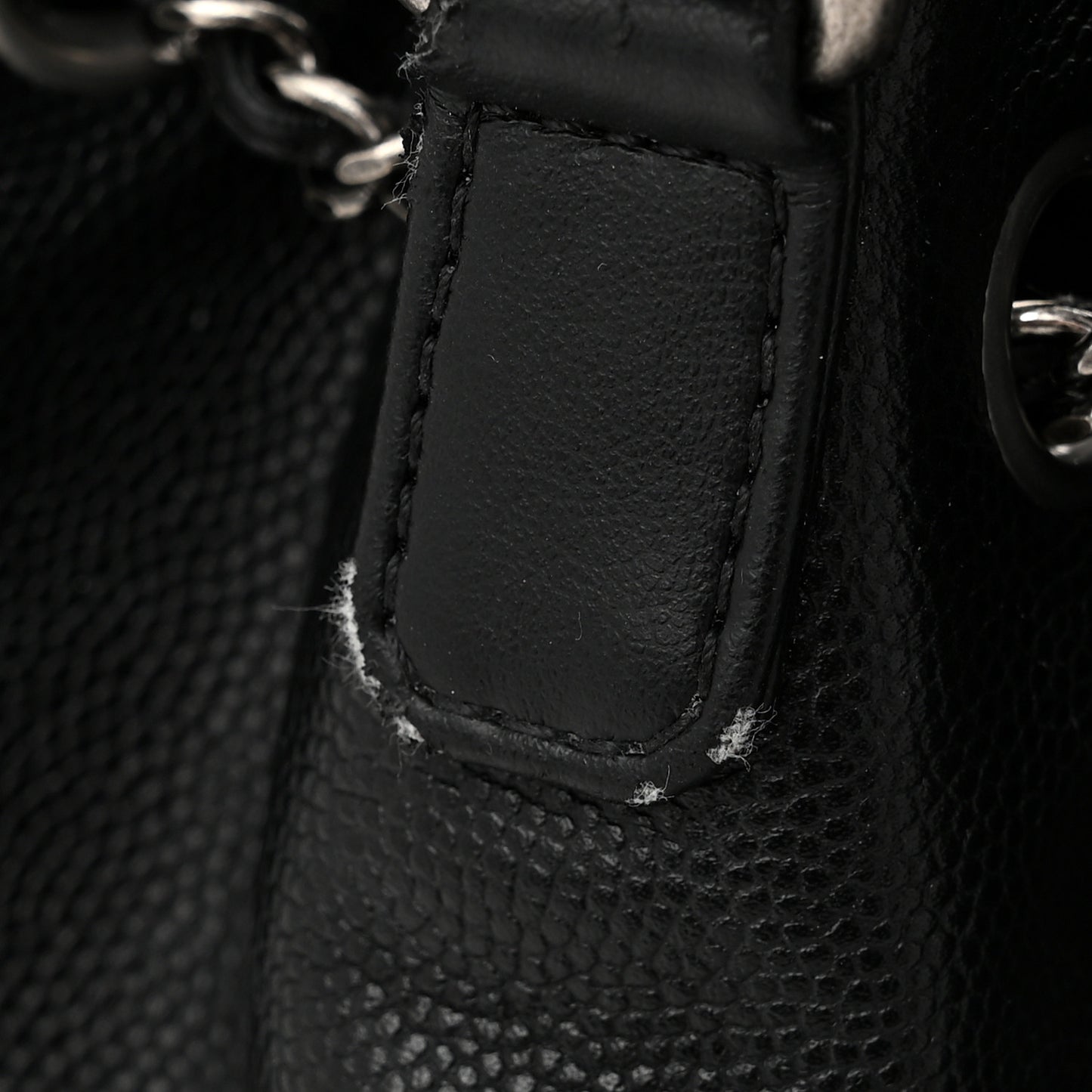 Caviar Quilted Small CC Bucket Bag Black