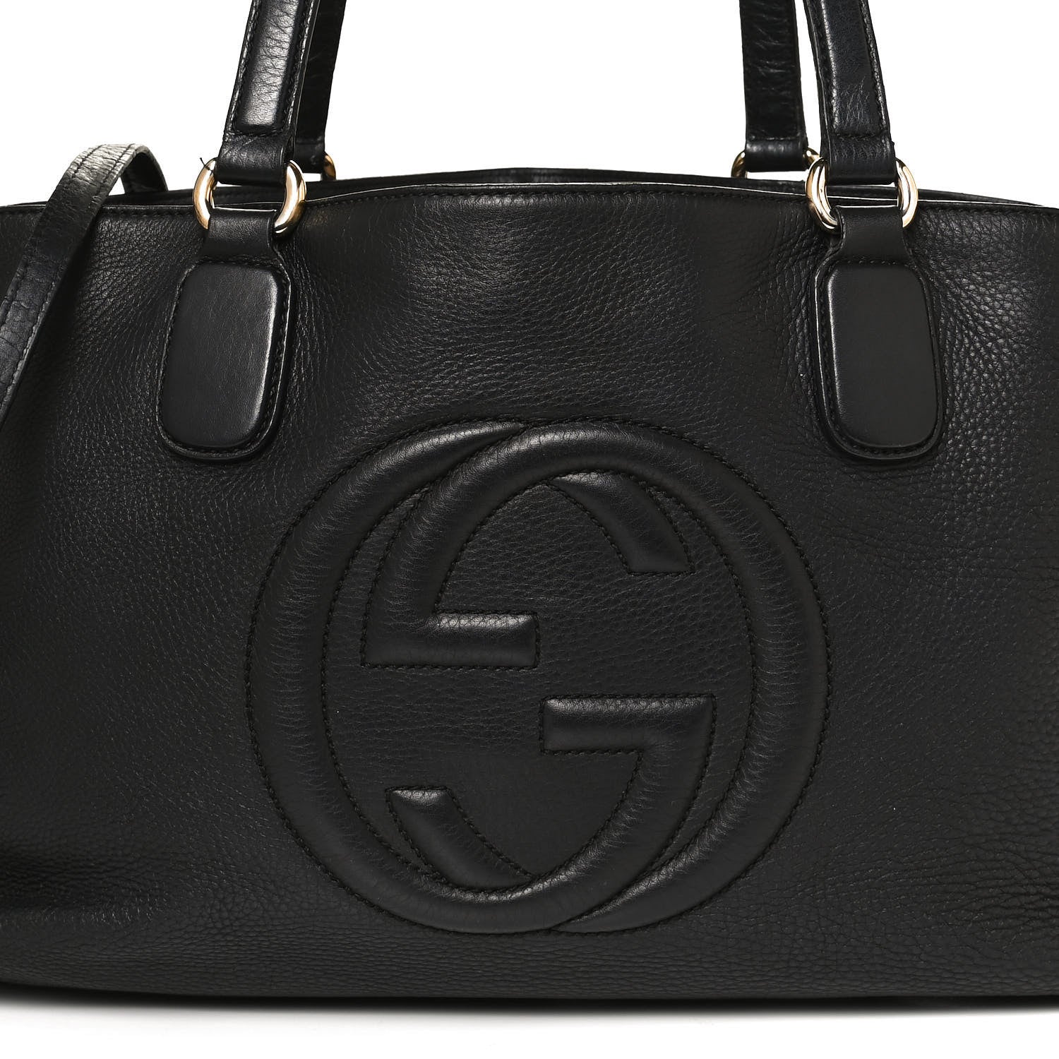 Gucci Cellarius Calfskin Medium Soho Working Tote Black 10 of 12
