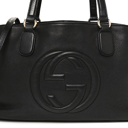 Gucci Cellarius Calfskin Medium Soho Working Tote Black 10 of 12