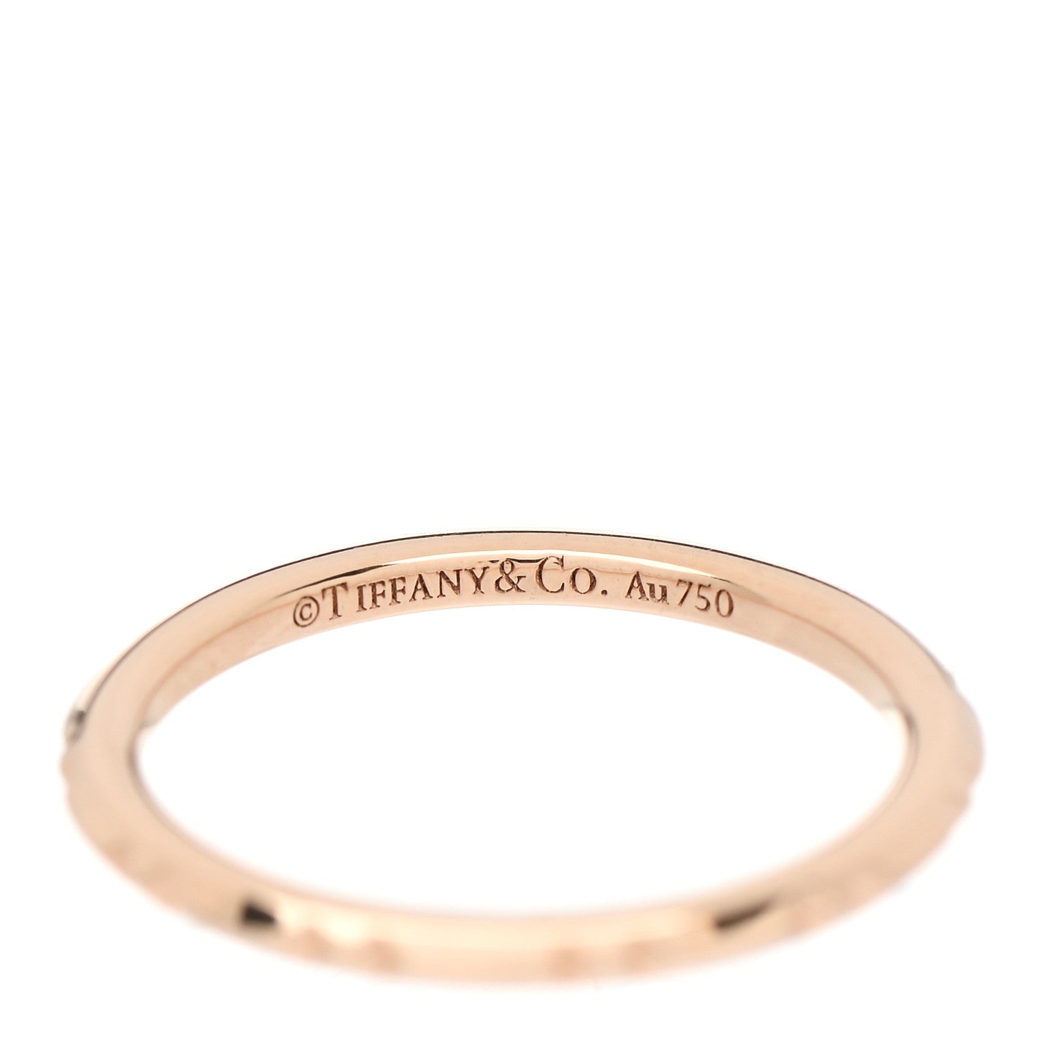Tiffany 18K Rose Gold 1.5mm True Band Ring 50 5.5 4 of 5