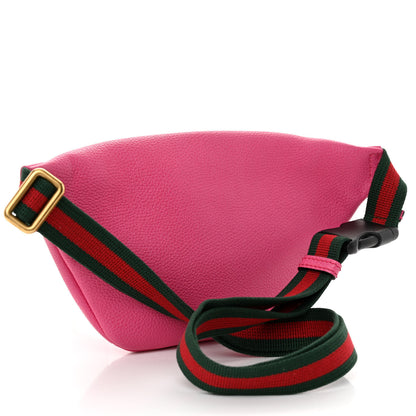 Gucci Grained Calfskin Small Logo Belt Bag Box Pink Green 3 of 10