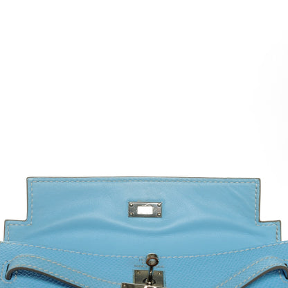 Hermes Epsom Tiny Kelly Sellier Celeste 20 of 20