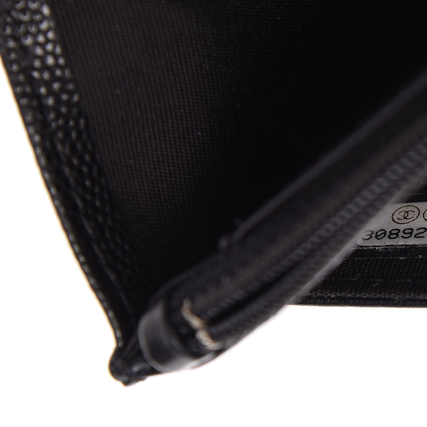 Caviar Quilted Boy Wallet On Chain WOC Black