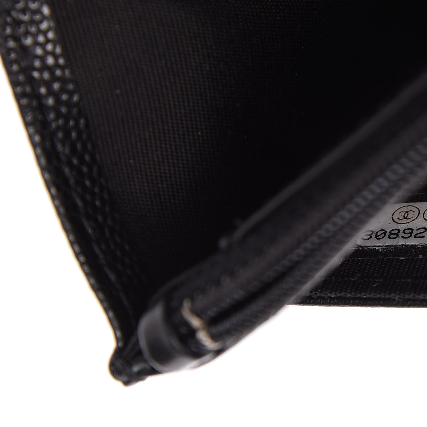 Chanel Caviar Quilted Boy Wallet On Chain WOC Black 10 of 12