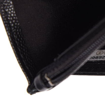 Chanel Caviar Quilted Boy Wallet On Chain WOC Black 10 of 12