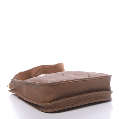 Hermes Taurillon Clemence Evelyne III PM Gold 4 of 11