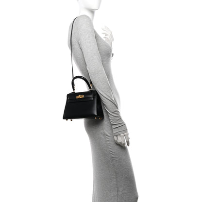 Hermes Box Mini Kelly Sellier 20 Black 2 of 10