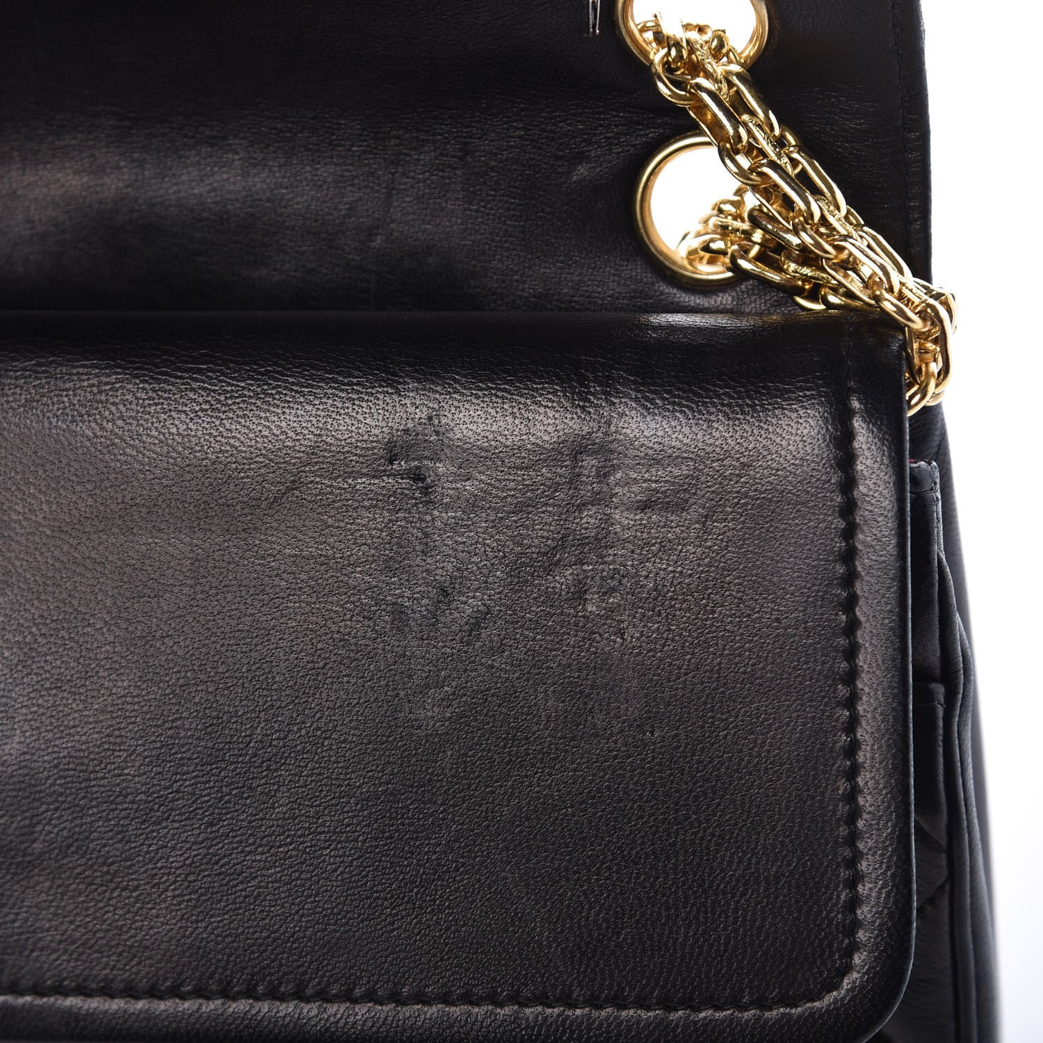 Chanel Lambskin Quilted Medium Double Flap Bijoux Chain Black 11 of 17