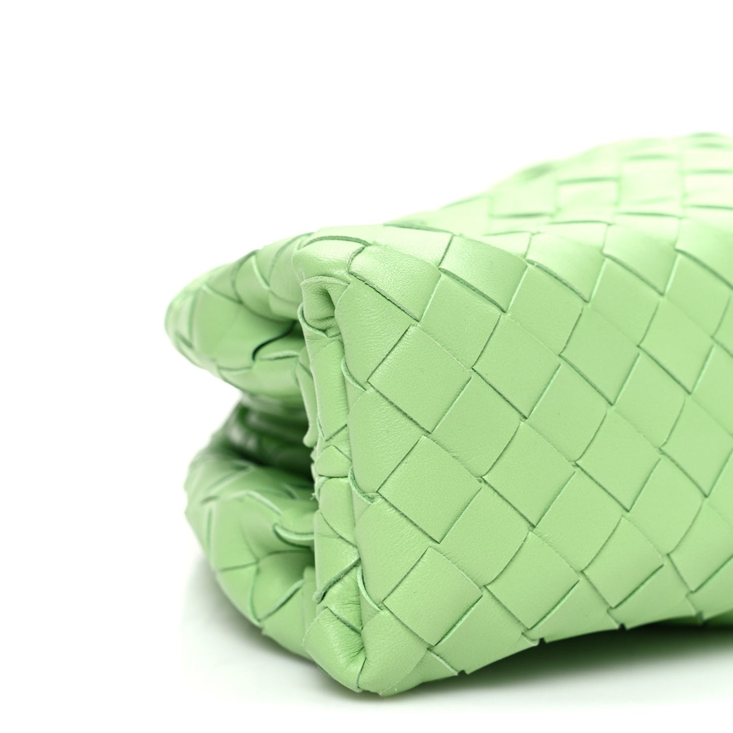 Nappa Maxi Intrecciato The Pouch Oversized Clutch Pistachio